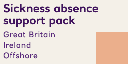 Download the Sickness absence support pack, GBR, IRL and Offshore
